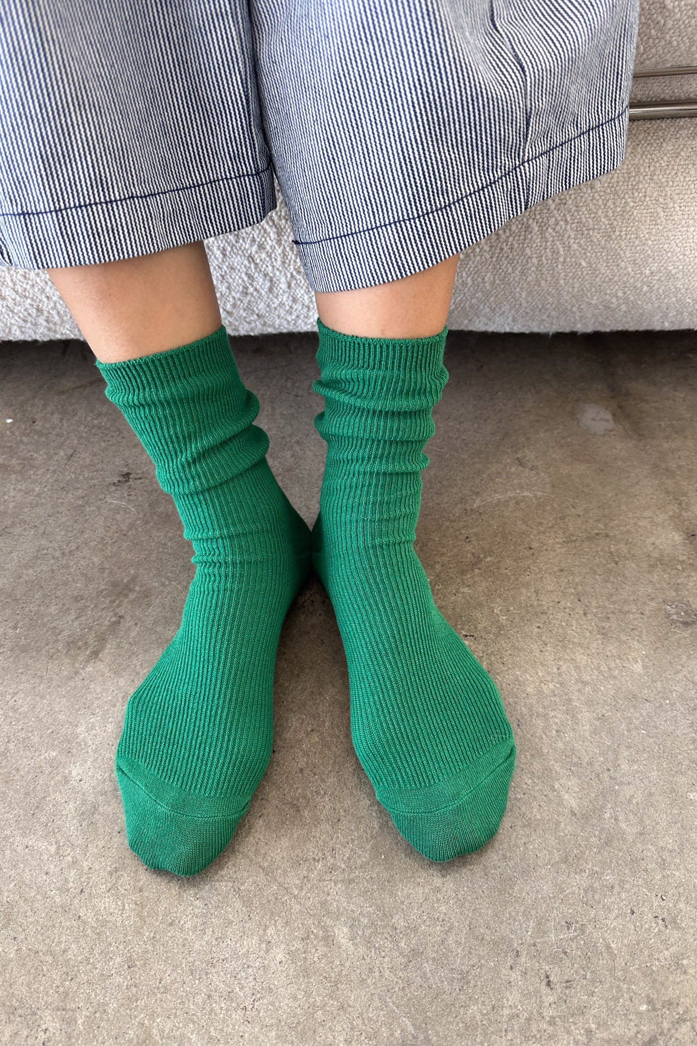 Le Bon Shoppe Trouser Sock | Deep Green-Socks-Le Bon Shoppe-Ondine Ash