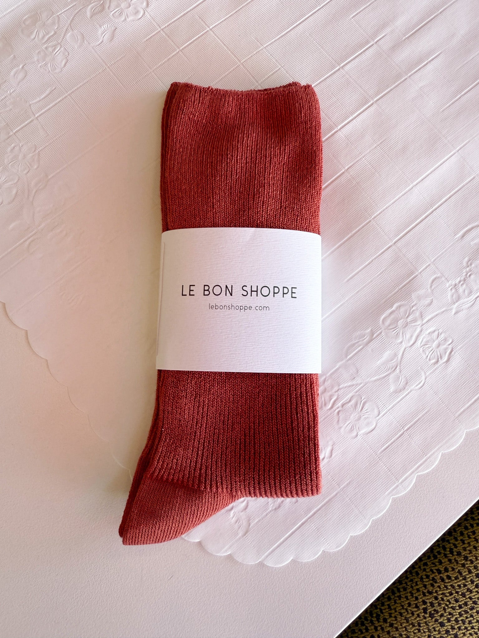 Le Bon Shoppe Trouser Sock | Whiskey Red-Socks-Le Bon Shoppe-Ondine Ash