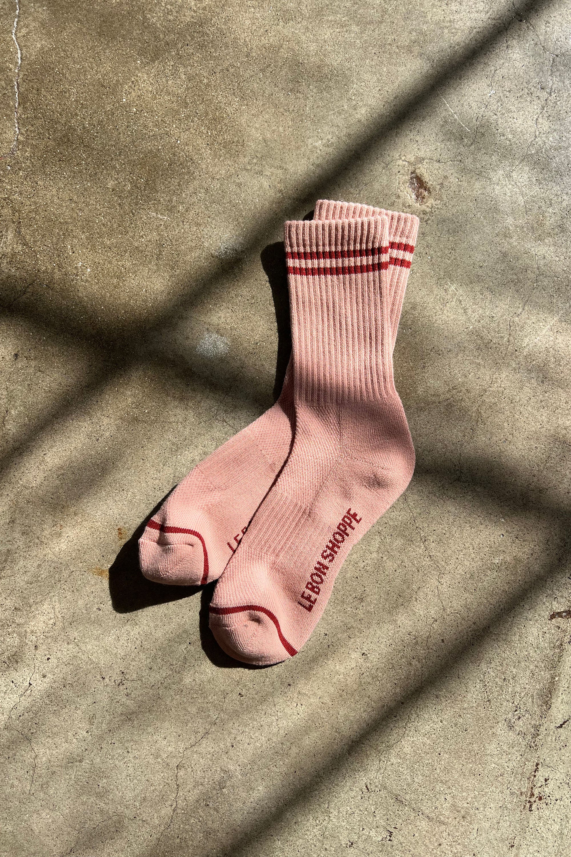 Le Bon Shoppe Boyfriend Socks | Vintage Pink-Socks-Le Bon Shoppe-Ondine Ash
