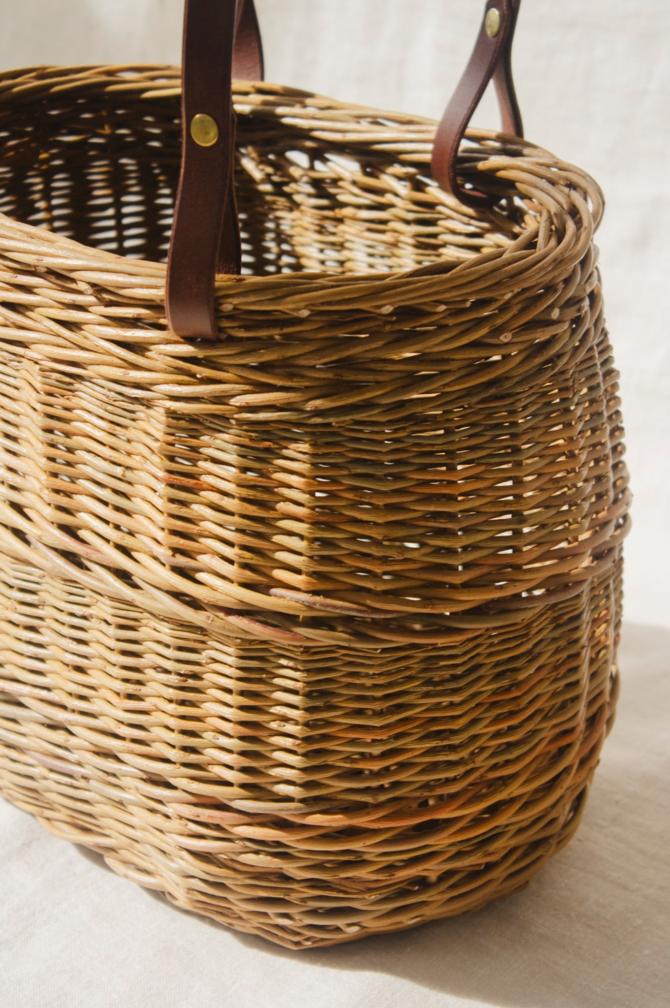 Willow Basket With Straps | Susan Early