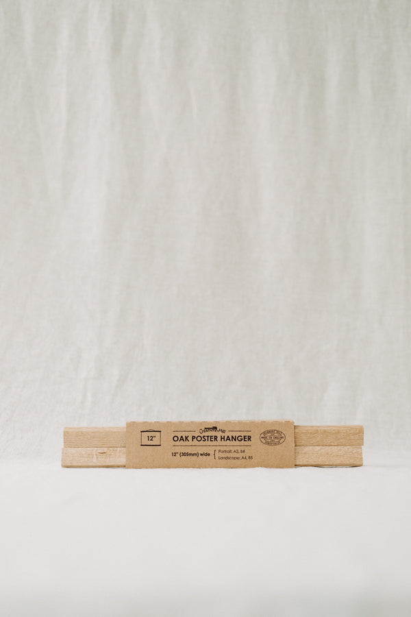 Wooden Poster Hangers | Oak