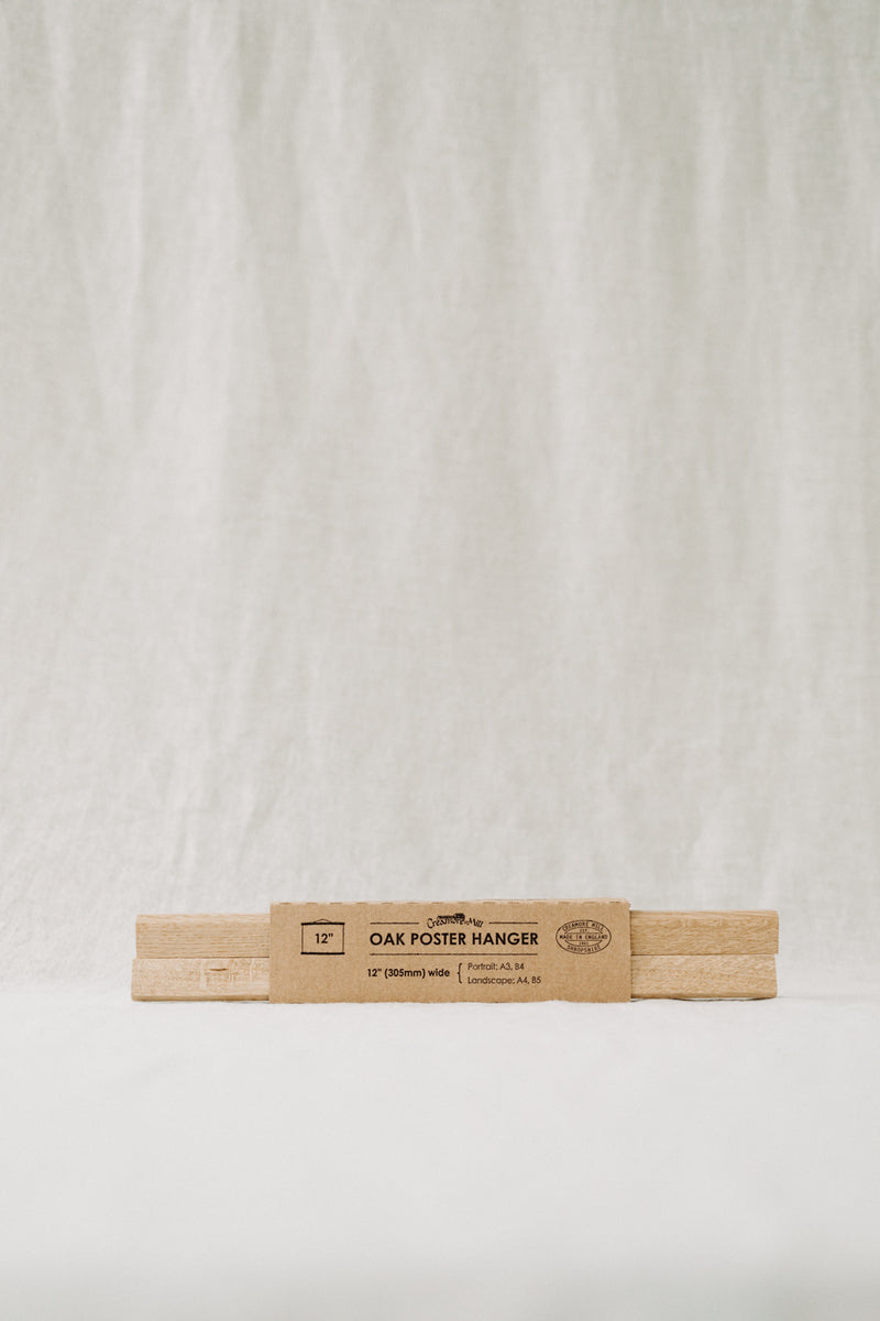 Wooden Poster Hangers | Oak