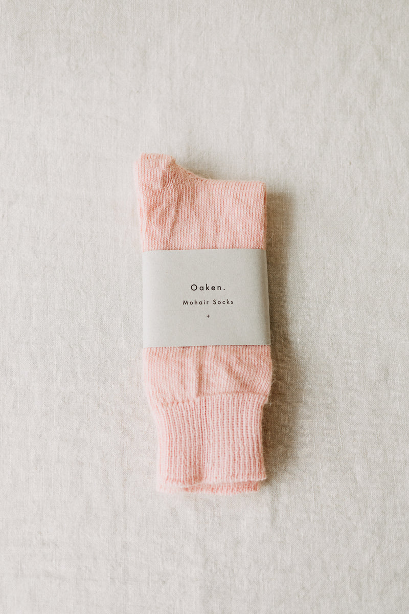 Oaken Mohair Socks Mallow