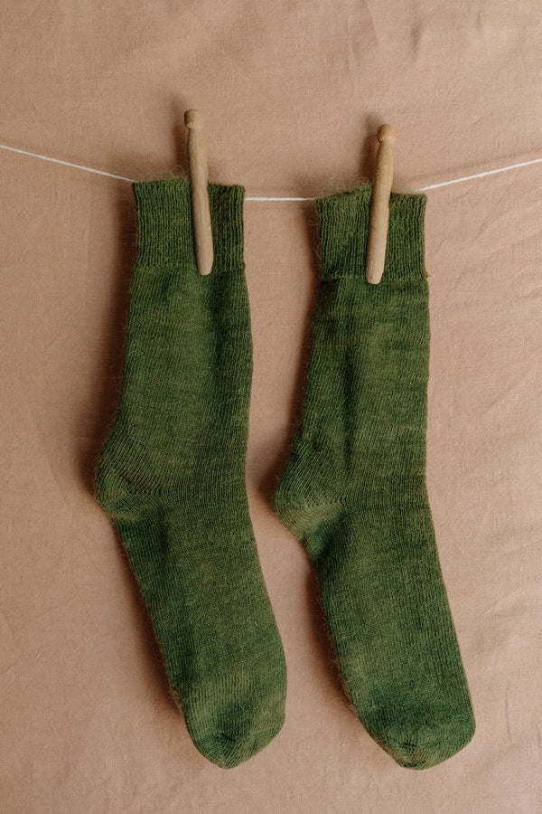 Oaken Mohair Socks Forest