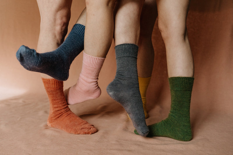 Oaken Mohair Socks Smoke