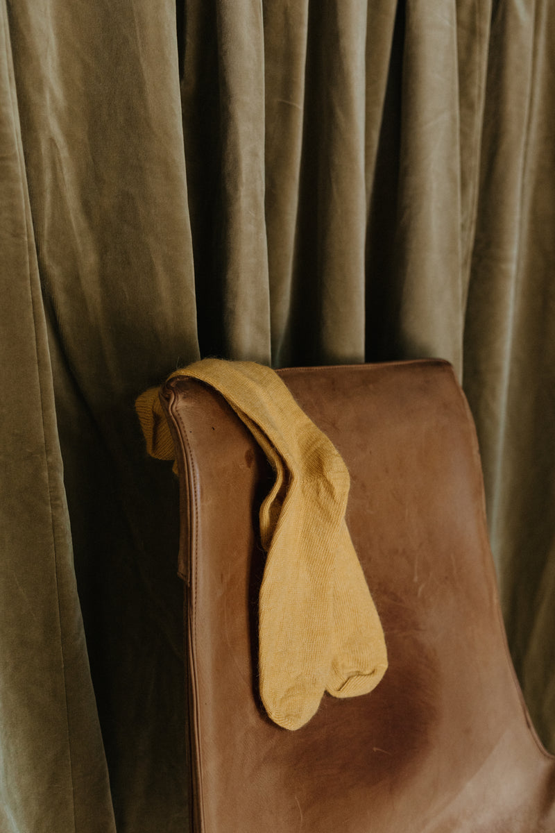 Oaken Mohair Socks Gold