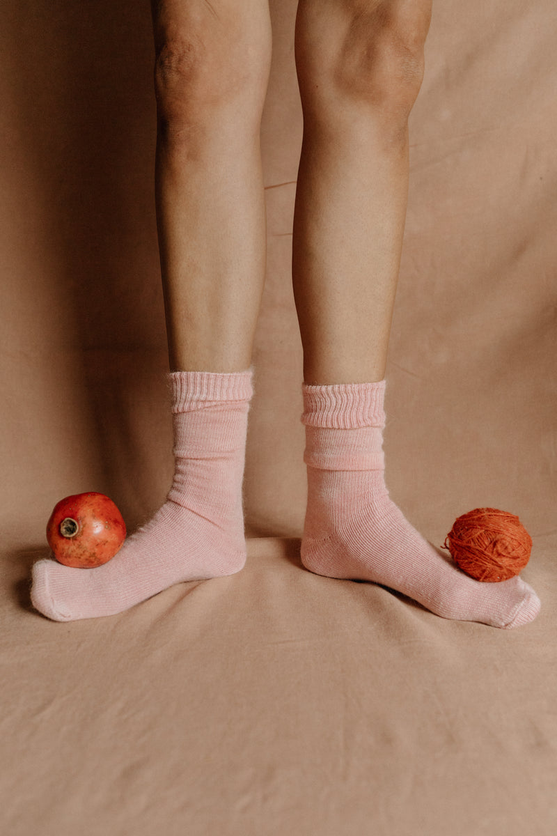 Oaken Mohair Socks Mallow