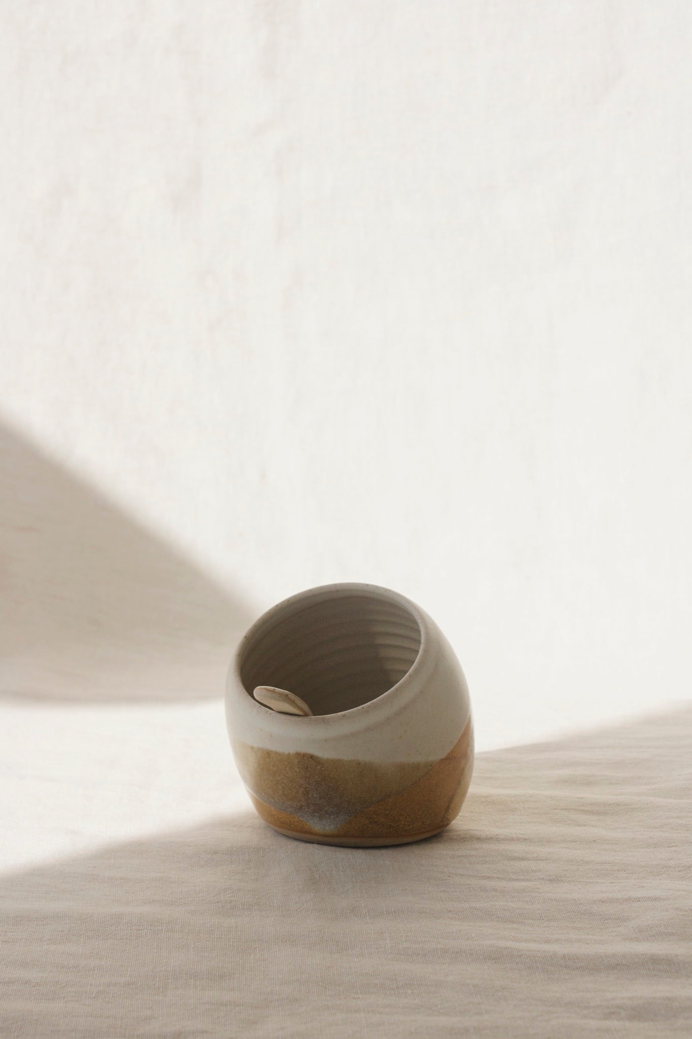 Liz Vidal Salt Pig | Dipped Glazes-Ceramic-Liz Vidal-Ondine Ash