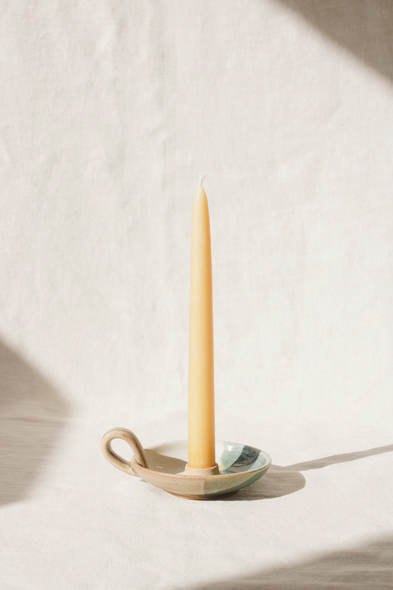 Liz Vidal Candle Holder | Dipped Glazes-Ceramic-Liz Vidal-Ondine Ash