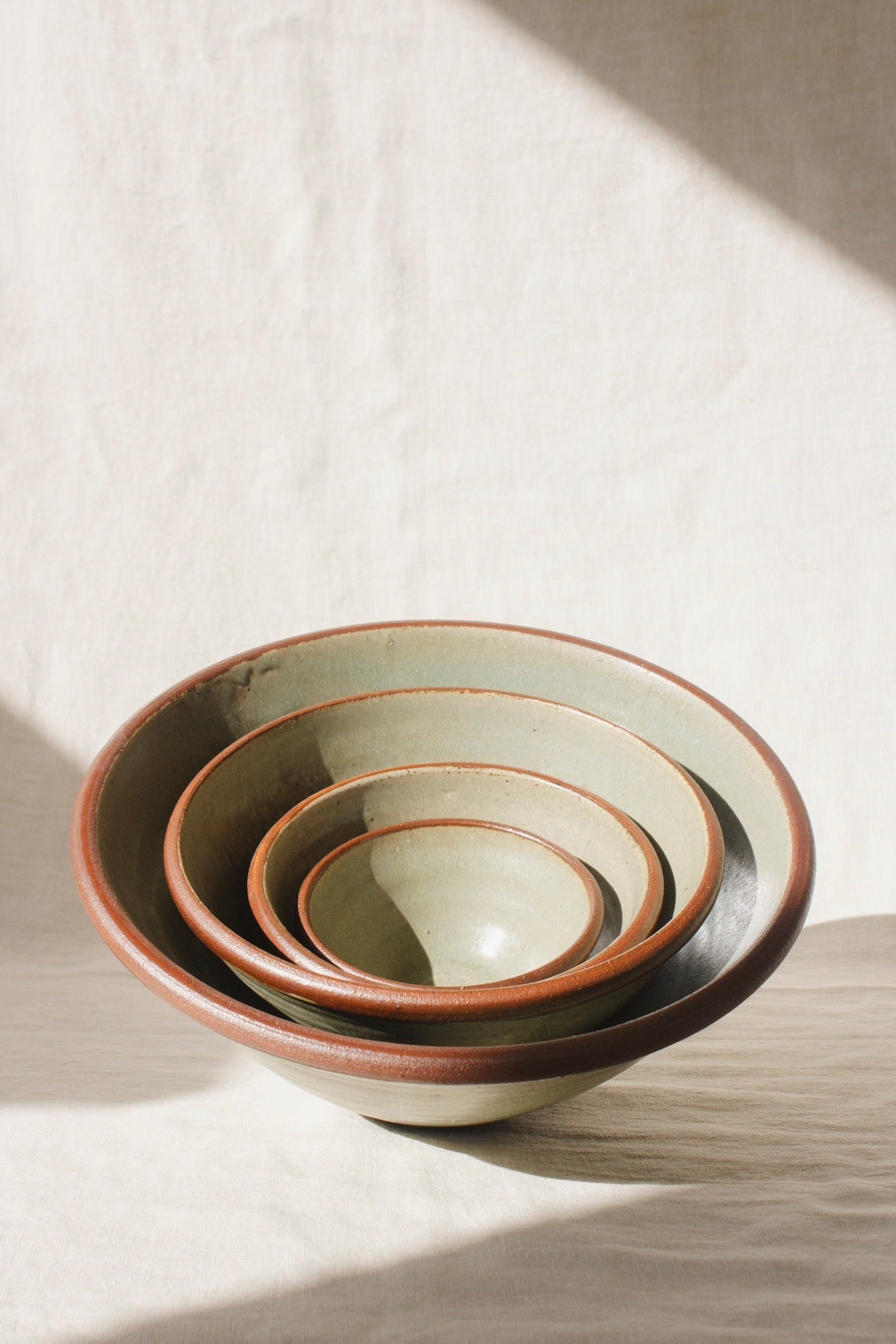 Leach Pottery Nesting Bowls | Four Sizes-Ceramic-Leach Pottery-Ondine Ash