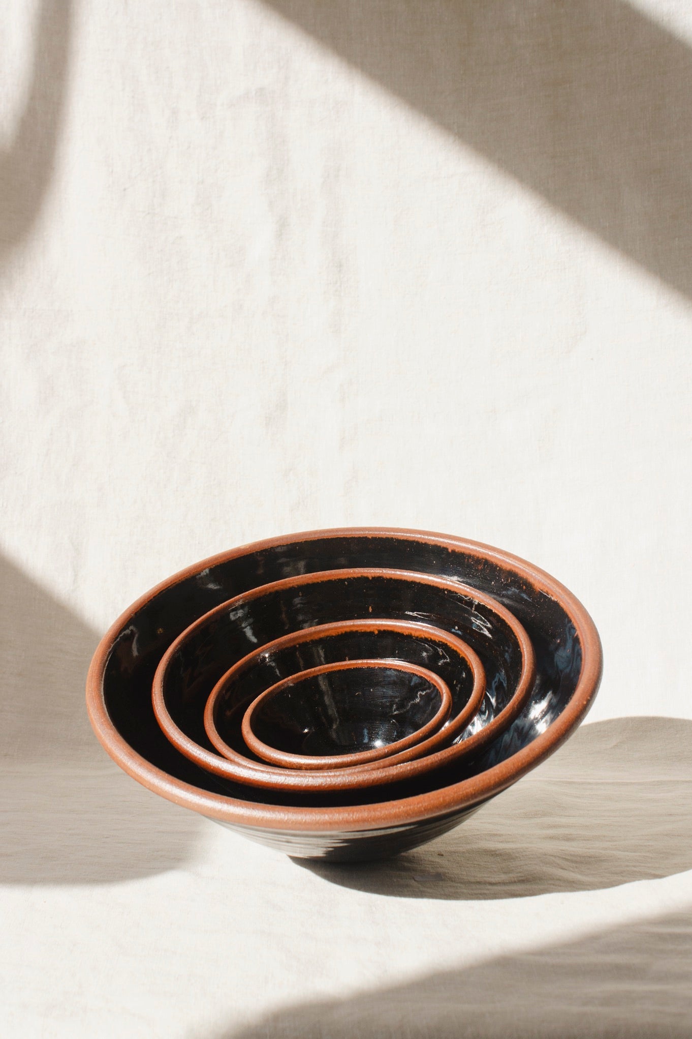 Leach Pottery Nesting Bowls | Four Sizes-Ceramic-Leach Pottery-Ondine Ash