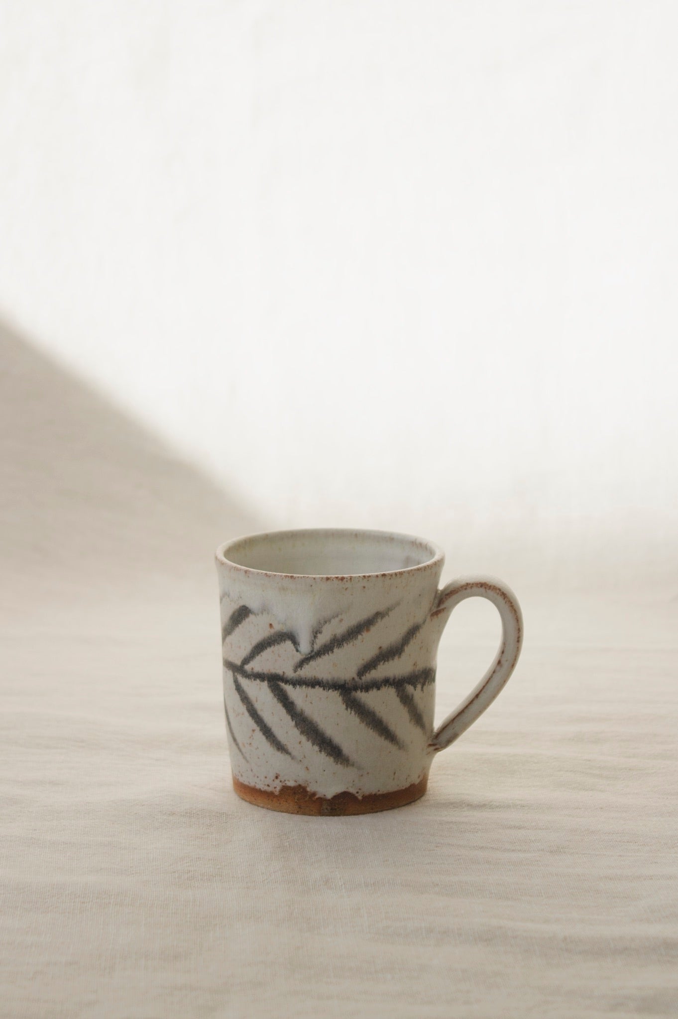 Pip Hartle Mugs | Black-Ceramic-Pip Hartle-Sideways Herringbone-Ondine Ash