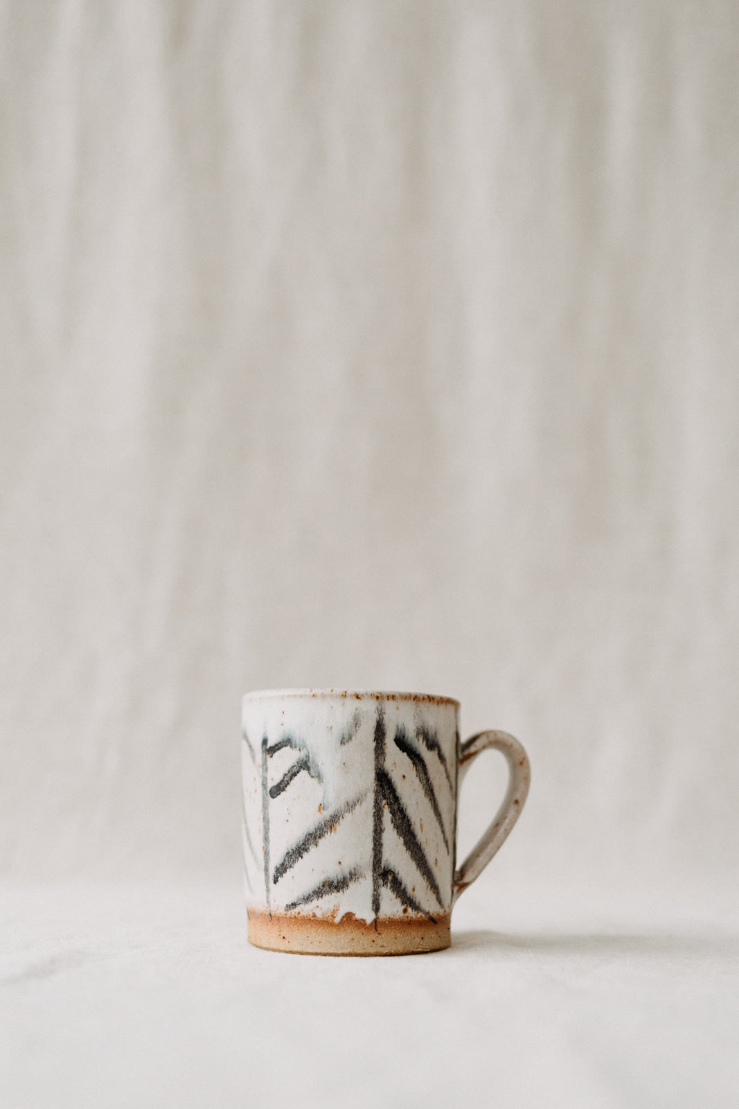 Pip Hartle Mugs | Black-Ceramic-Pip Hartle-Herringbone-Ondine Ash