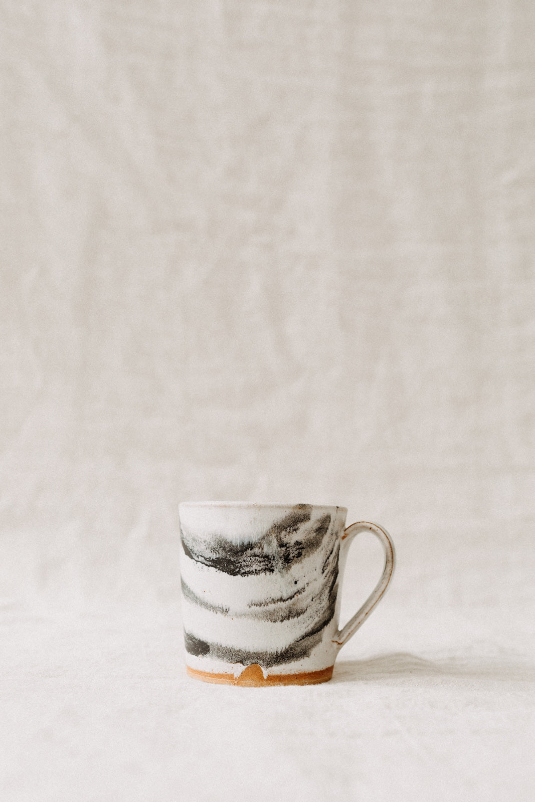 Pip Hartle Mugs | Black-Ceramic-Pip Hartle-Wave-Ondine Ash