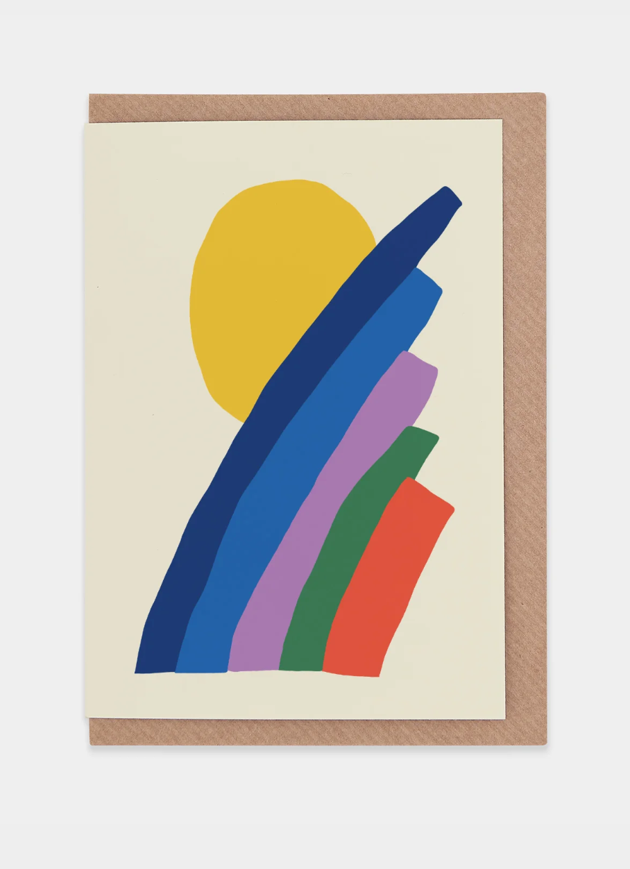 Sunny Rainbow Greetings Card