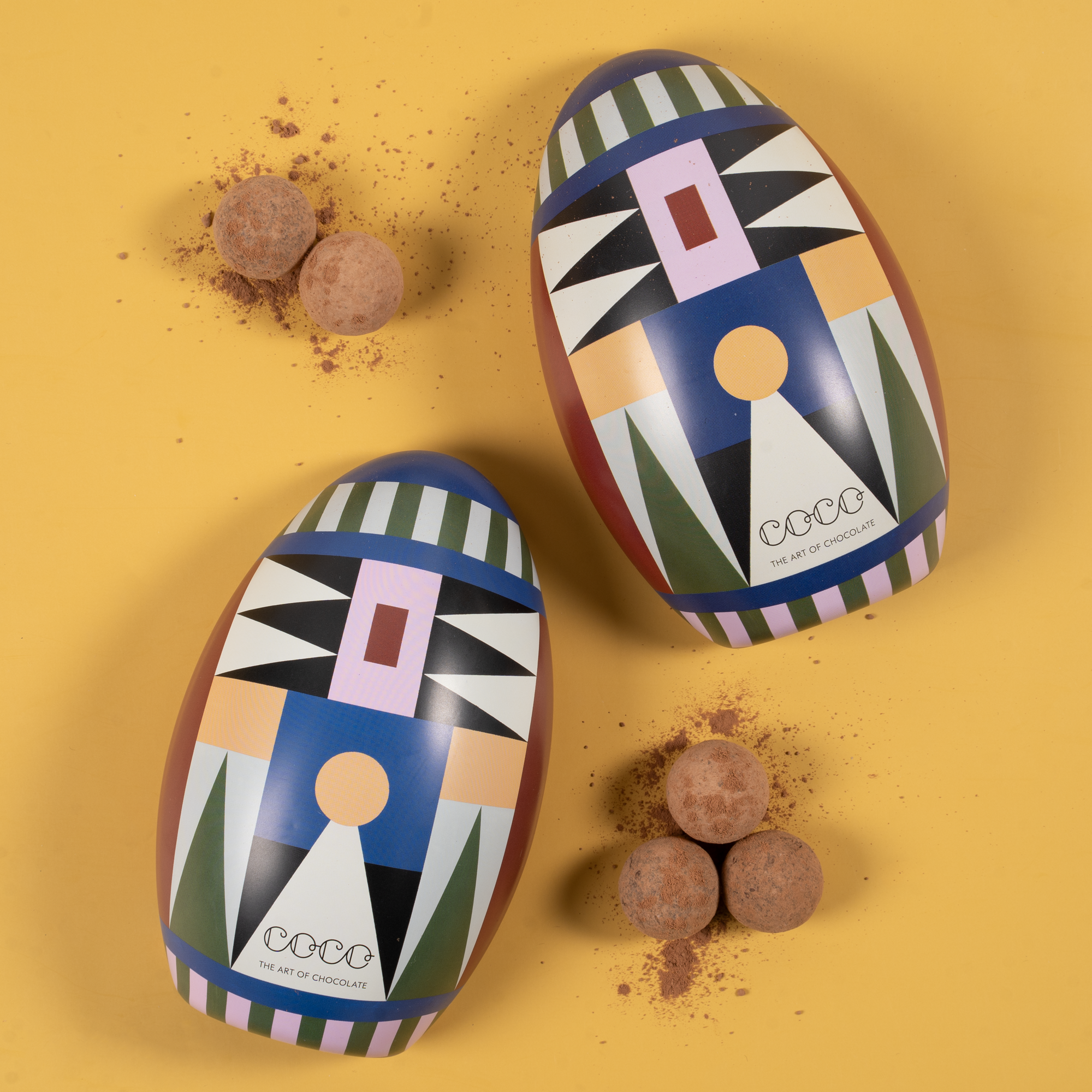 Coco Easter Egg | Dark Chocolate Seasalt Truffles