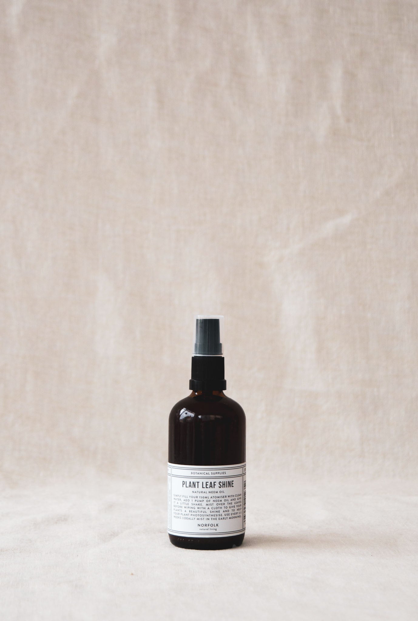 Product shot of plant leaf shine treatment available at Ondine Ash Falmouth