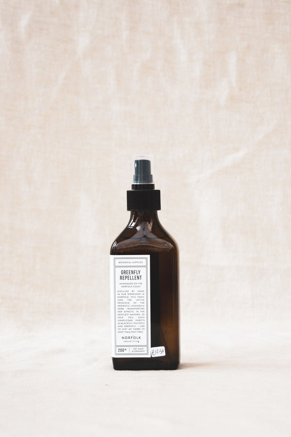product shot of greenfly repellent spray available at Ondine Ash Falmouth