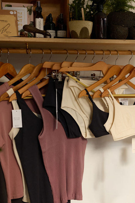 Pico Organic Cotton Ribbed Vest | Clay Pink-Underwear-Pico-Ondine Ash