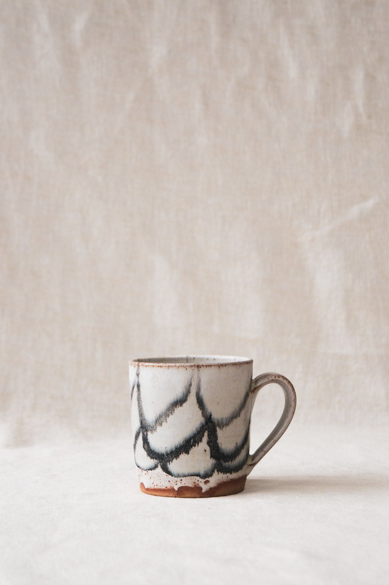 Pip Hartle Mugs | Black-Ceramic-Pip Hartle-Scales-Ondine Ash