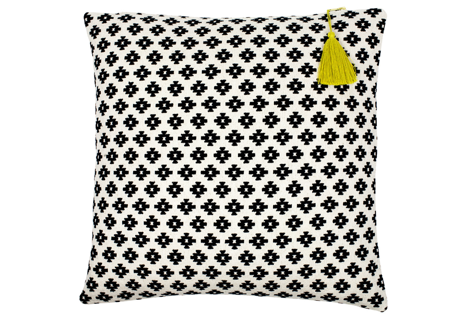 Lulu Pop Tassel Cushion-Cushion-Ondine Ash-Ondine Ash