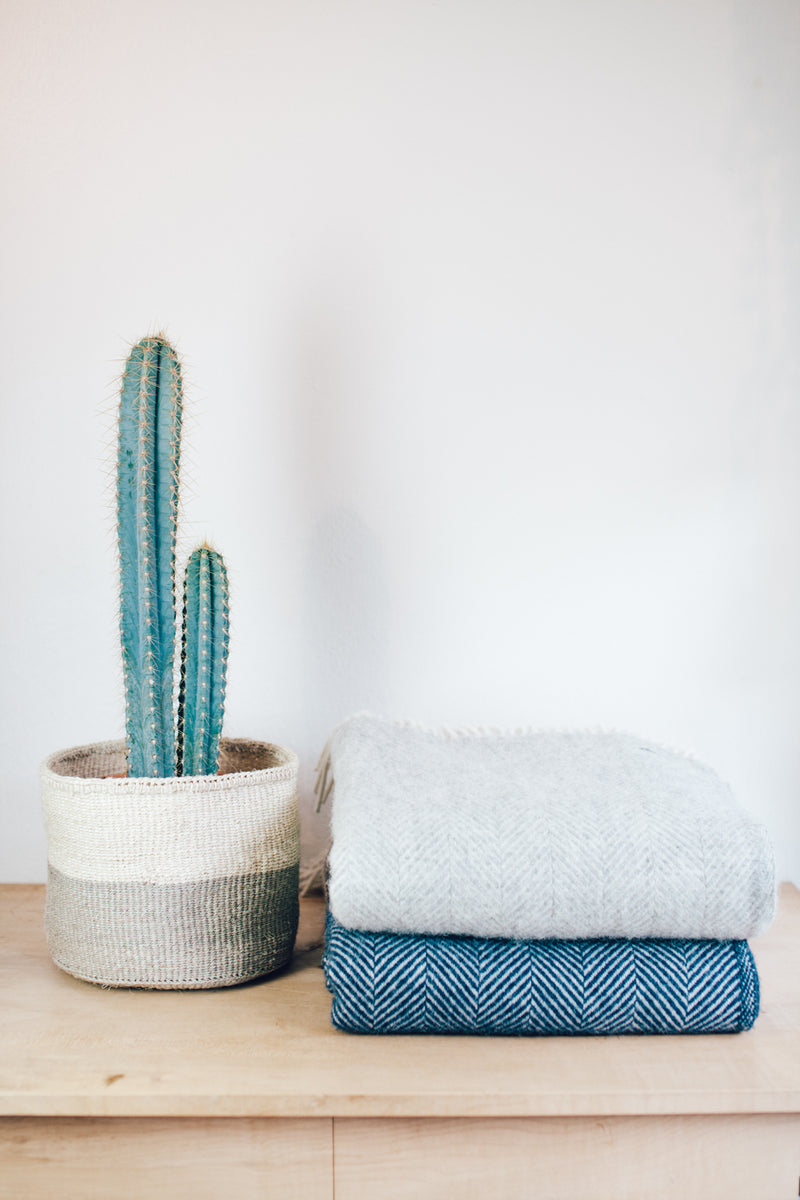 Sisal Basket | Colourblock Grey