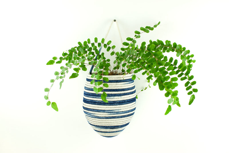 Hanging Basket Stripe Indigo