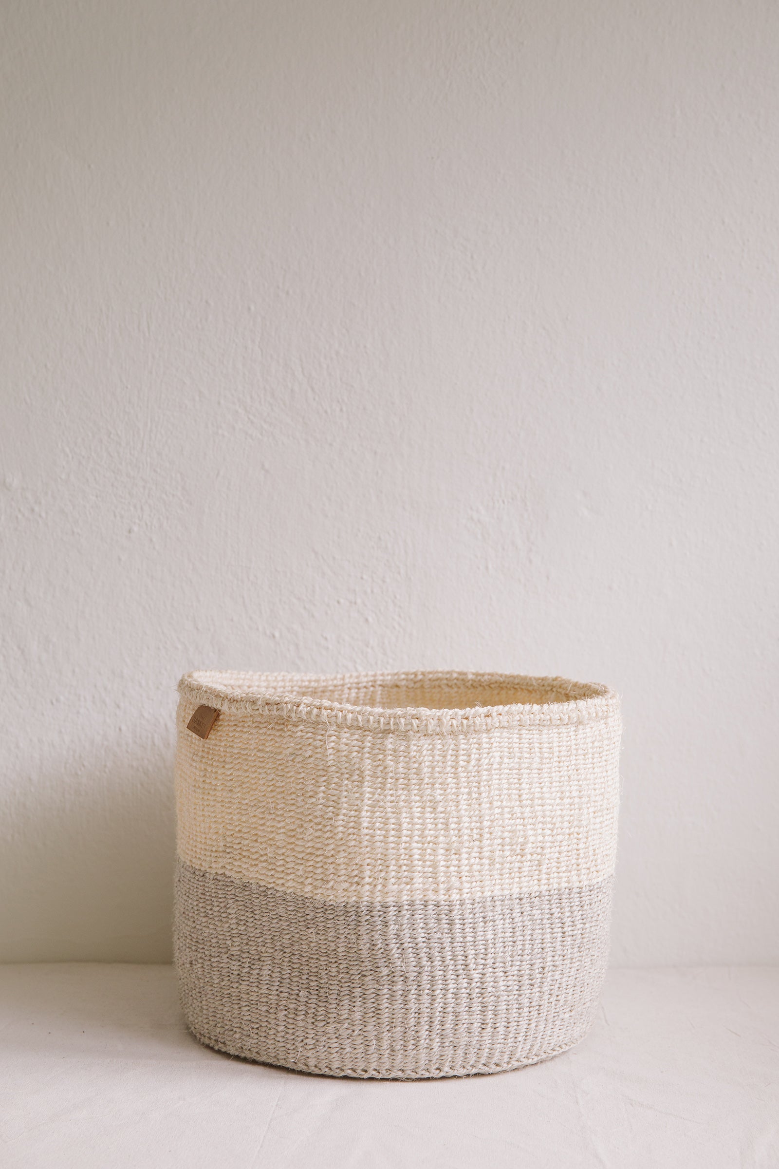 Sisal Basket | Colourblock Grey