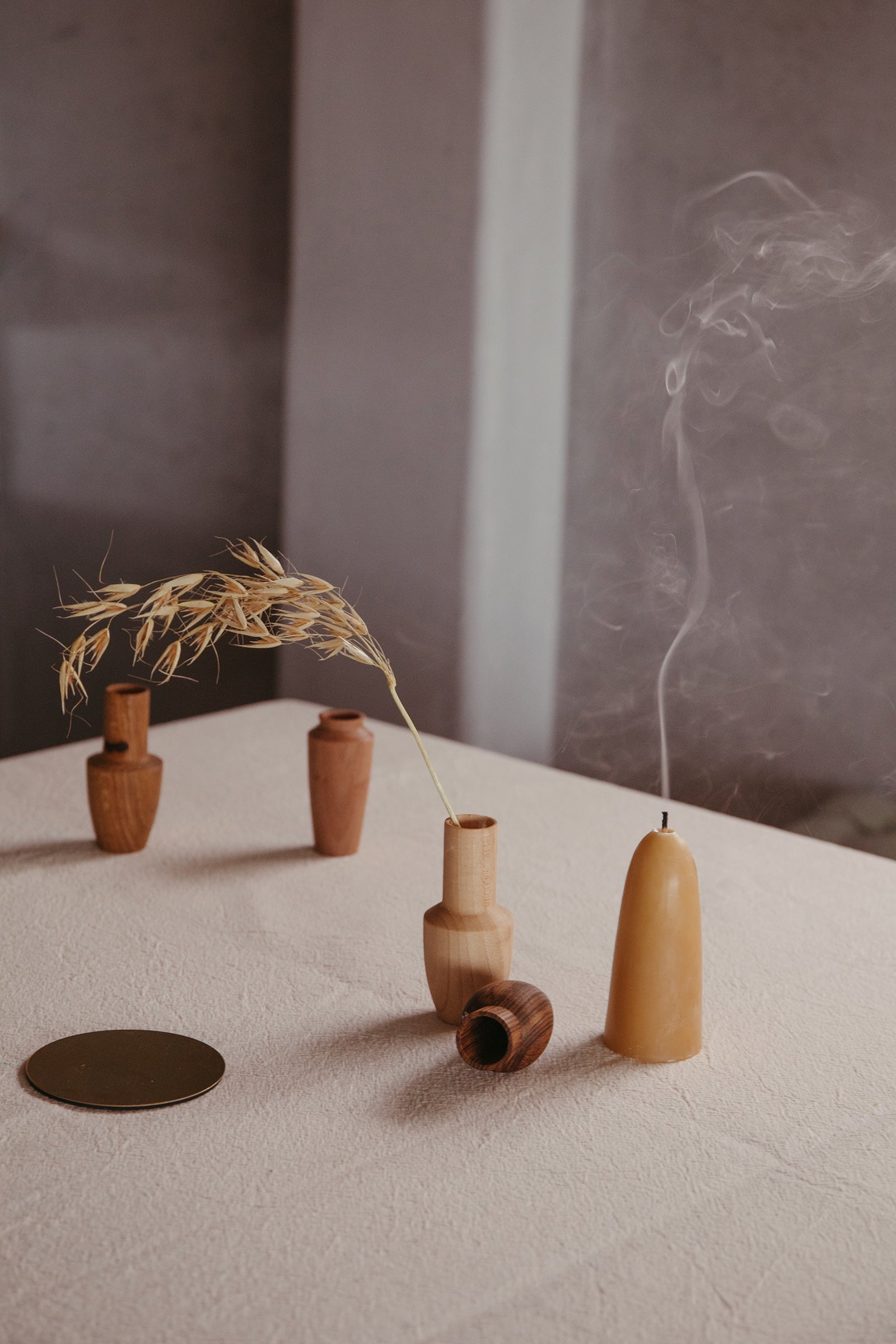 Small Dry Bud Vase-Wooden Items-Ondine Ash-Ondine Ash