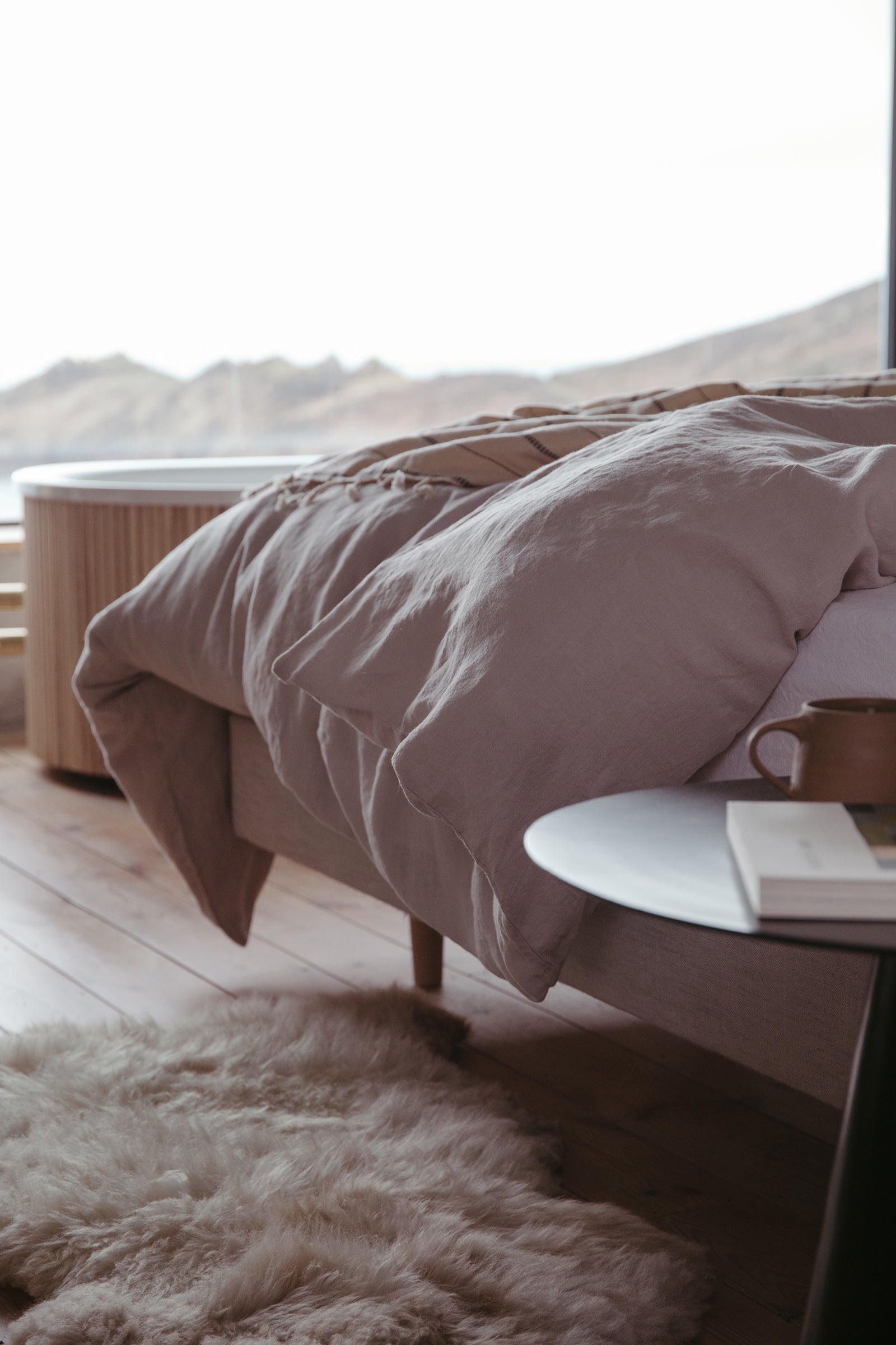 Sheepskin Rug | British Rare Breed | Spotted Natural