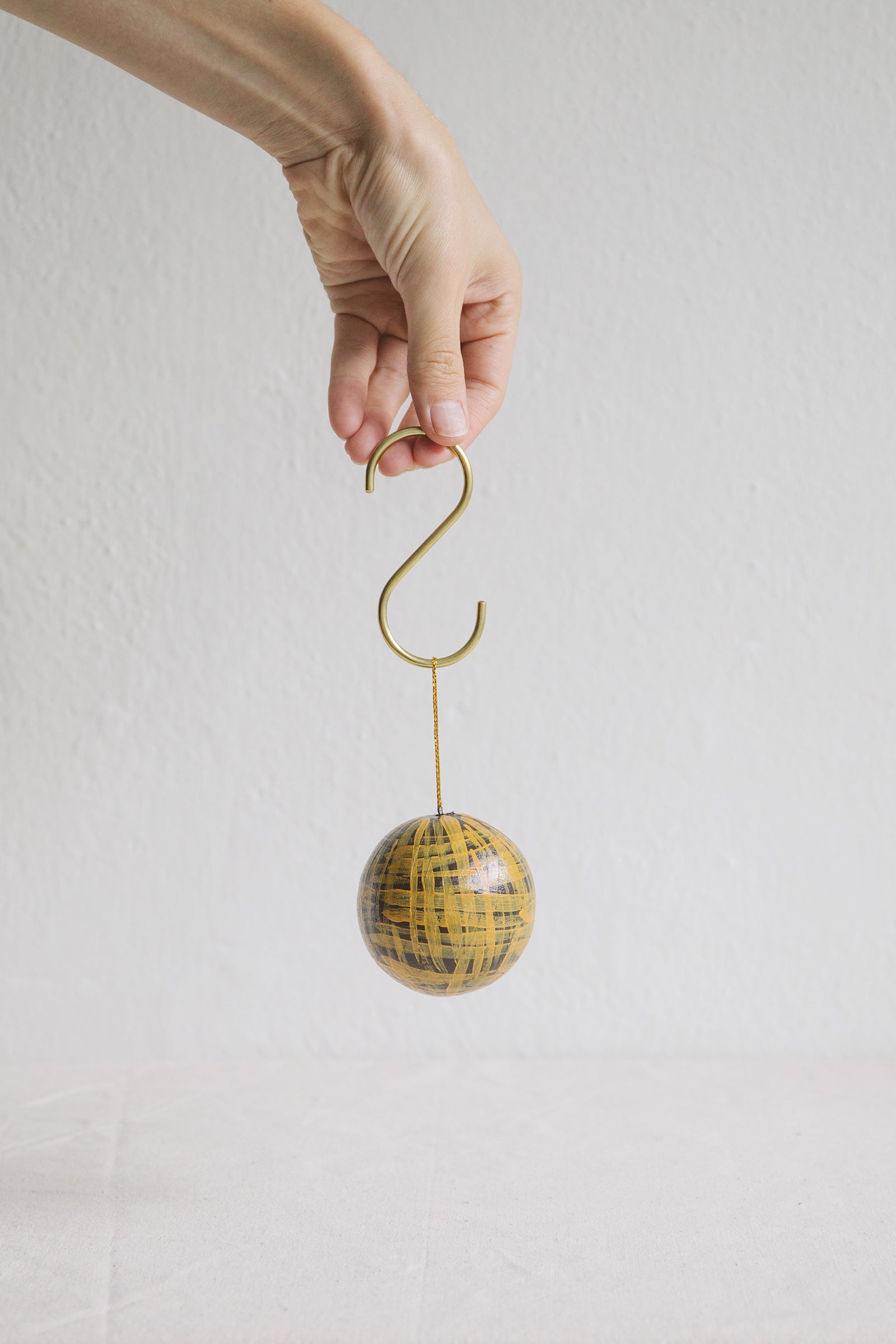 Hand Painted Bauble | Ochre