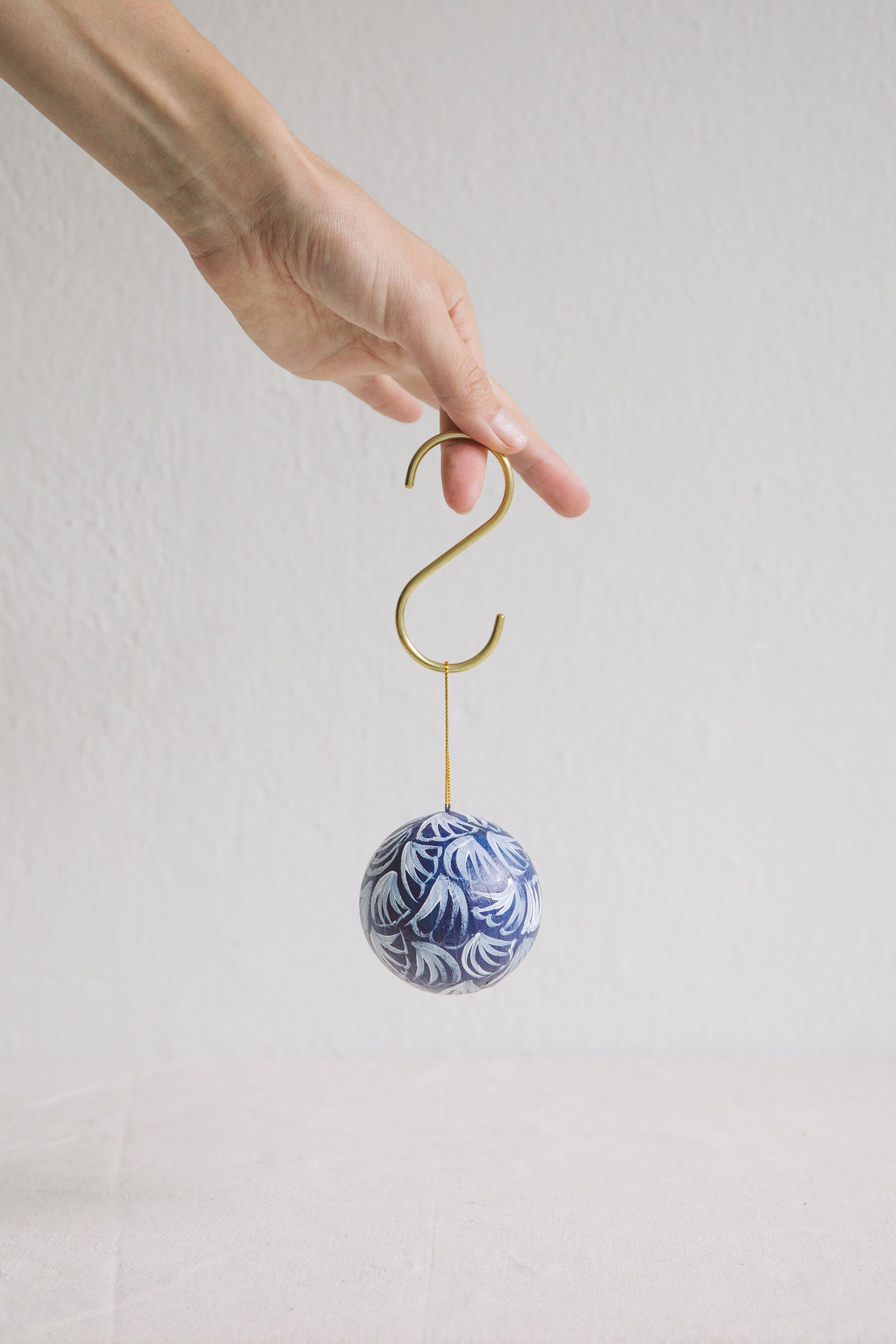 Hand Painted Bauble | Blues