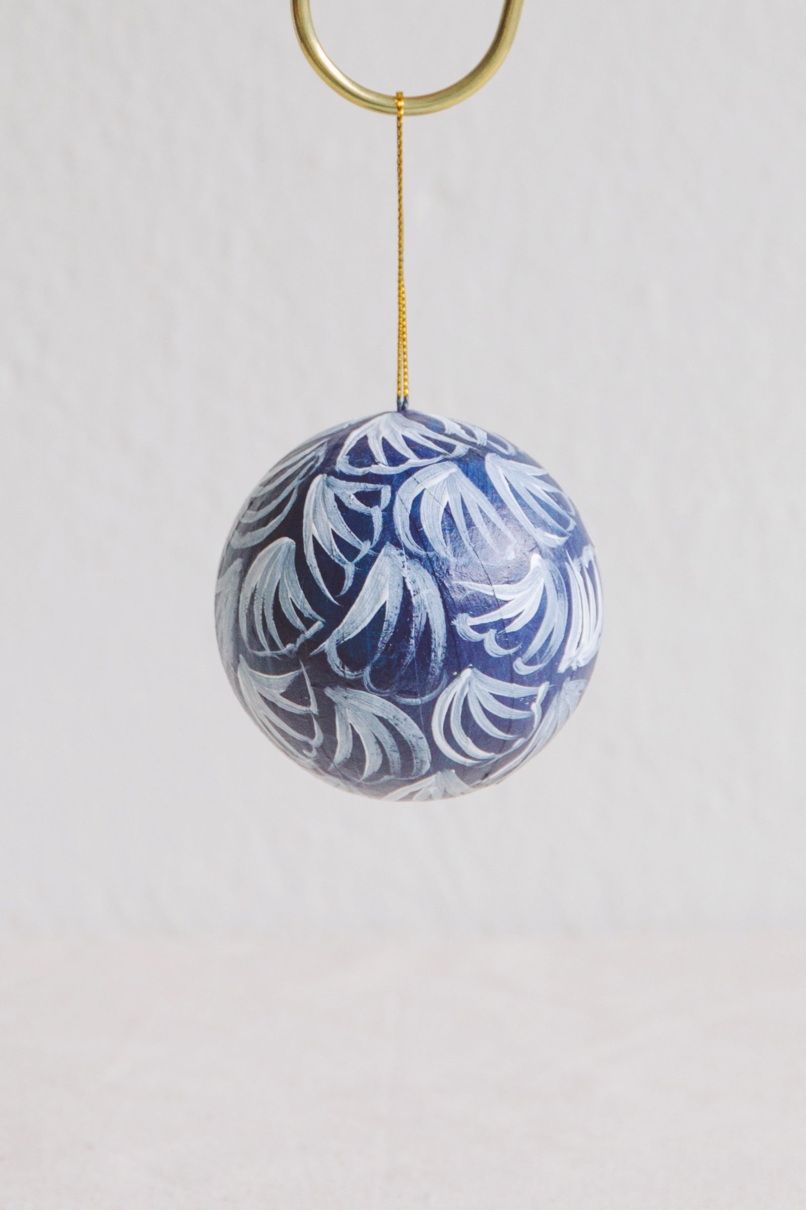 Hand Painted Bauble | Blues