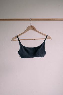 Pico Crop Top Charcoal