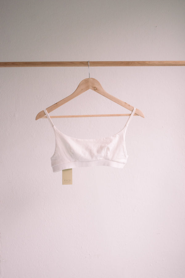 Pico Crop Top Ecru