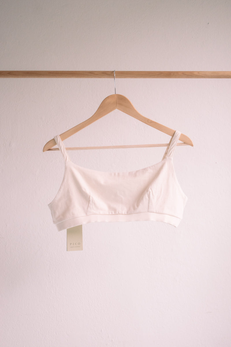 Pico Crop Top Ecru