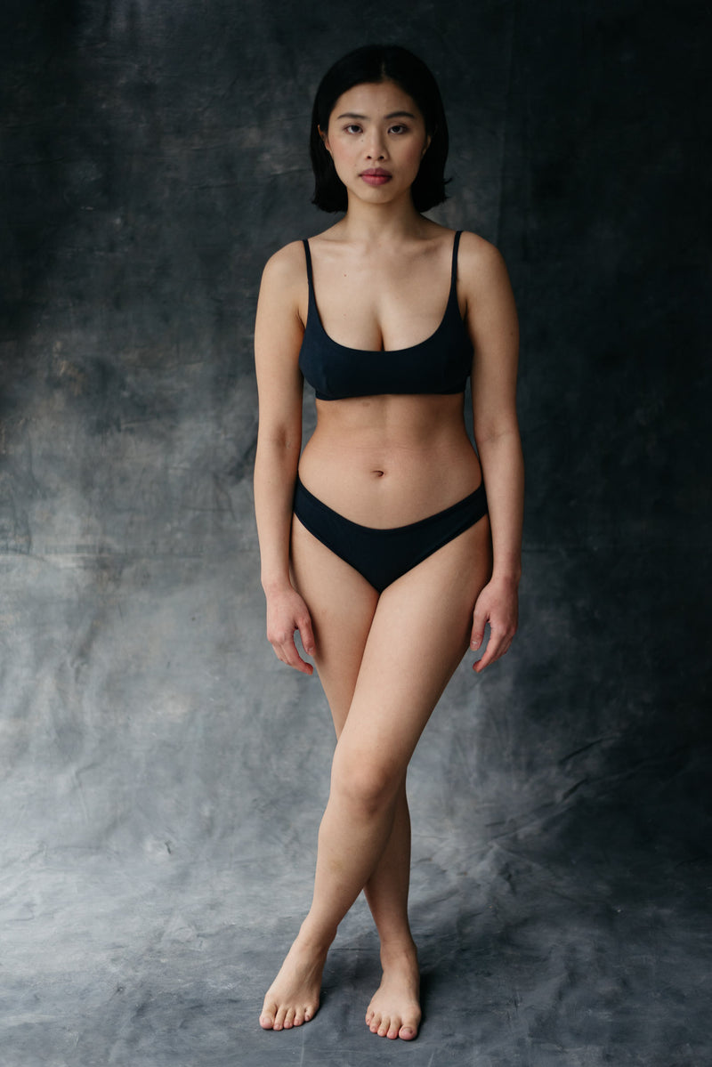 Pico Low Rise Knickers Charcoal