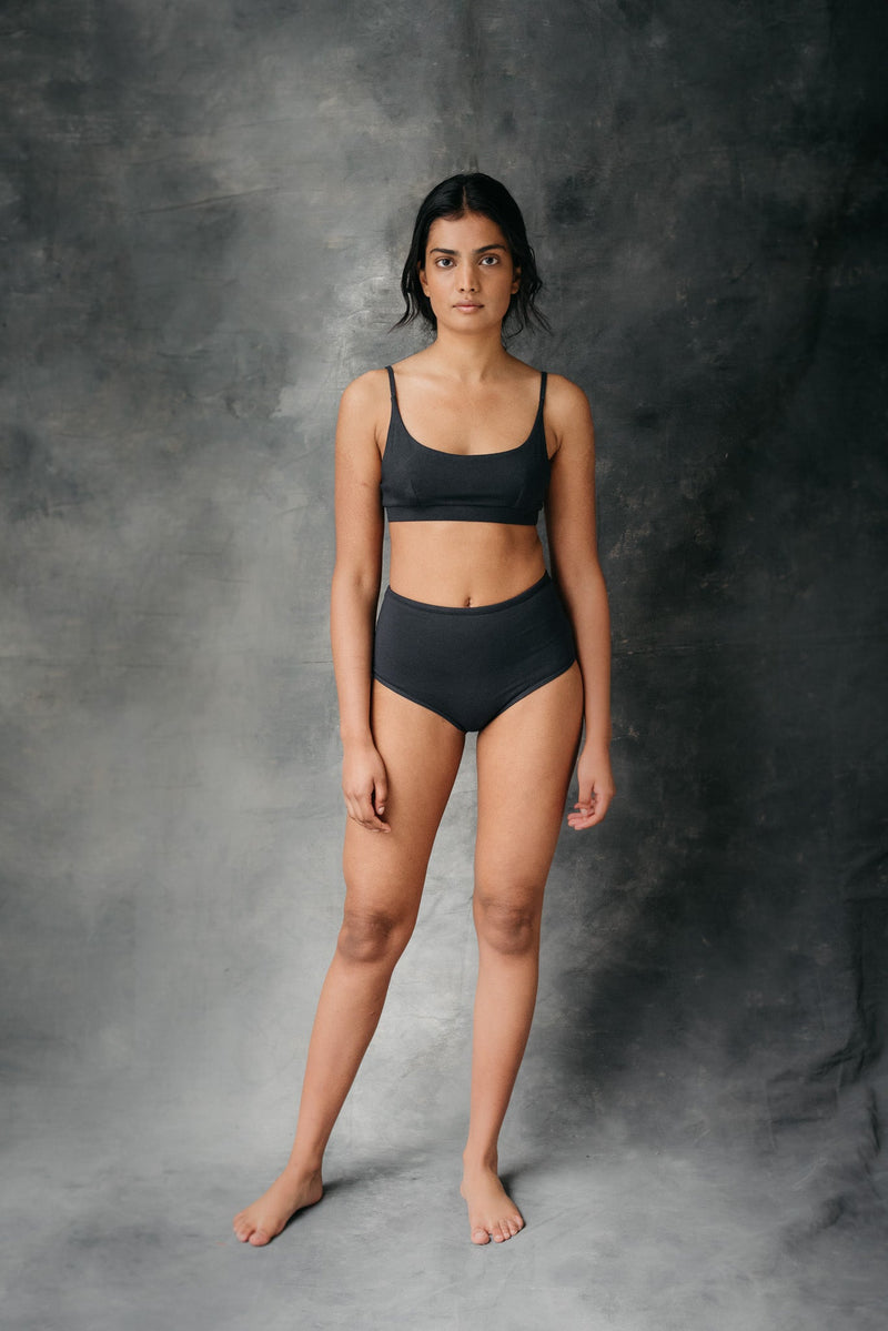 Pico High Waist Knickers | Charcoal